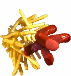 Картошка Фри с КОЛБАСКАМИ